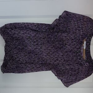 Calvin Klein Purple Dotted Blouse